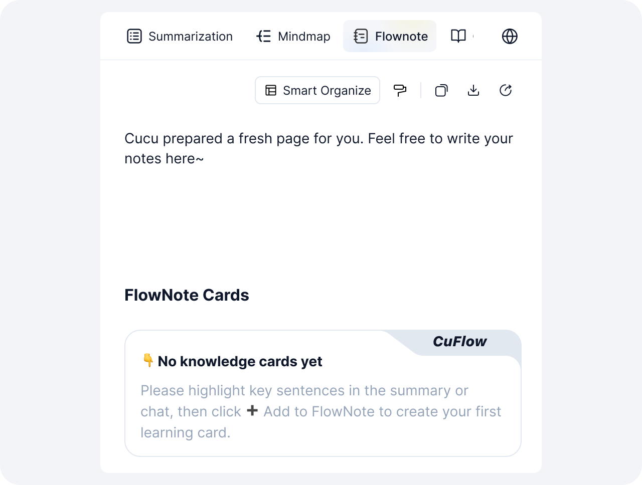 Source-Linked FlowNote Cards